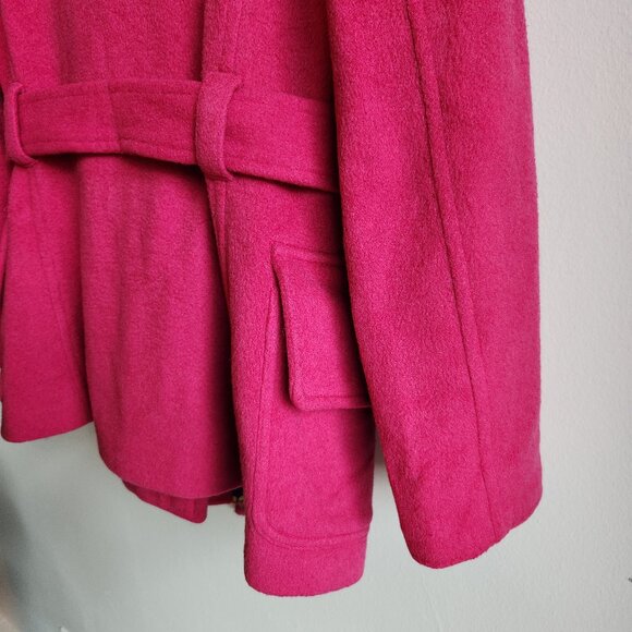 D&G Vibrant Pink Wool Pea Coat - Sz M - Picture 9 of 15